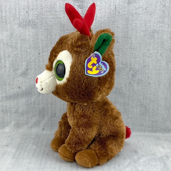 Ty Beanie Boos Comet the Reindeer 9 inch Beanbag Plush 2011 Christmas Teddybear - Picture 5 of 12